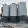 10000T Galvanized Steel Silos for Feed And Grain Processing Cone And Flat Bottom Designs Grain Silo