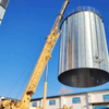 ODM 2000t Steel Flat Bottom Green Bean Farm Grain Storage Silos