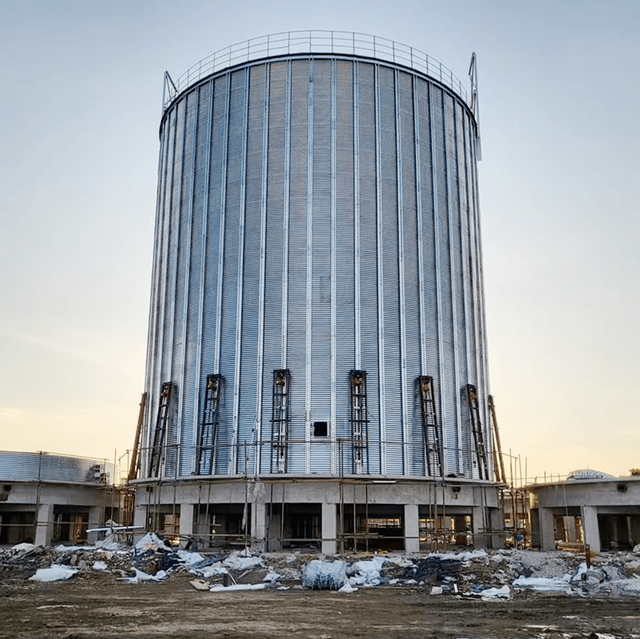 5000T Industrial-Grade Flat-Bottom Steel Bins for Bulk Grain Storage Silo