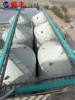 Galvanized 2200t Steel Flat Bottom Soybean Meal Silos for Rice