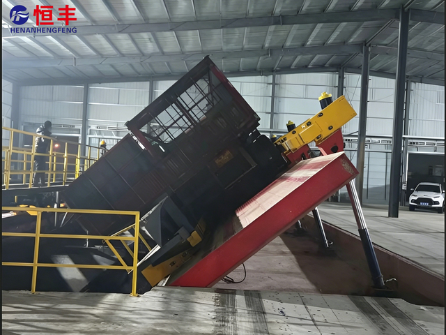 80-120 Tons Coal Grain Bulky Material Trucks Platform Unloader with Hydraulic Control