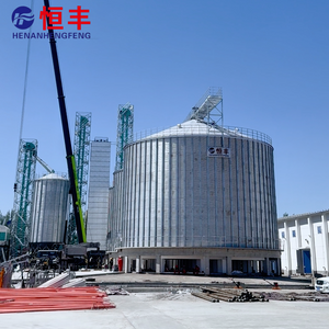 5000T Steel Grain Silos Cleanable Flat Bottom Grain Bins Corn Bin