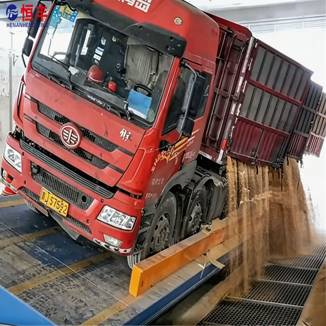 Movable Truck Trailer Unloading Platform Tipper Unloader