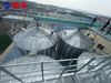 Galvanized 2200t Steel Flat Bottom Soybean Meal Silos for Rice
