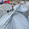 Galvanized 2200t Steel Flat Bottom Soybean Meal Silos for Rice