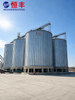 Galvanized 2200t Steel Flat Bottom Soybean Meal Silos for Rice
